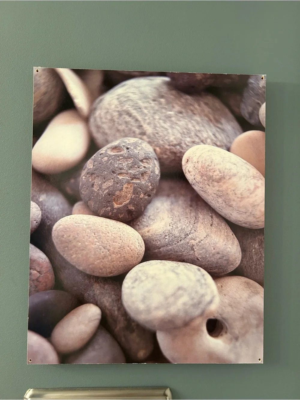 Neutral Pebble Stones Canvas Wall Art – Home Wall Decor (ab 15 in w, 19in h)